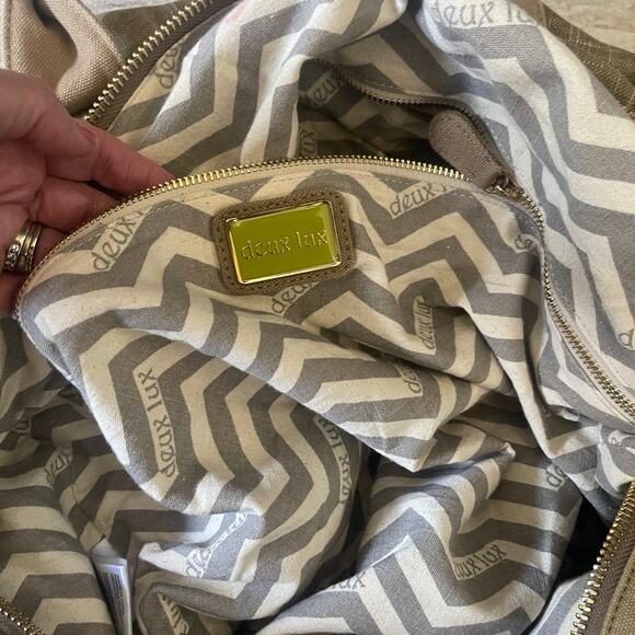 Deux Lux Anthropogie duffle bag weekender - Picture 9 of 12